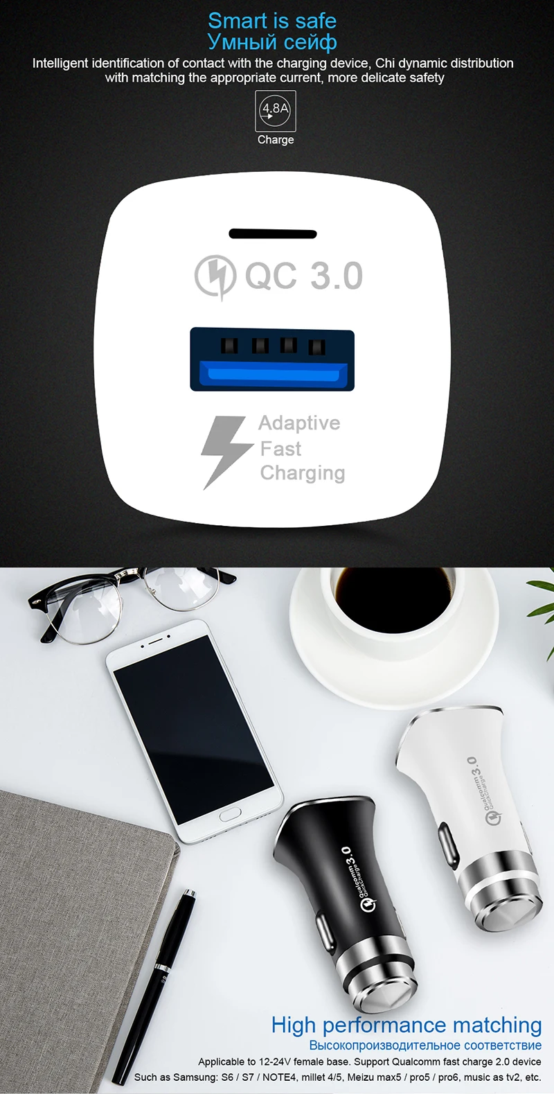 12 В Автомобильное зарядное устройство Быстрая зарядка QC3.0 5 9 12 В 2A usb type-c адаптер Автомобильное зарядное устройство для телефона зарядное устройство для samsung Xiaomi huawei