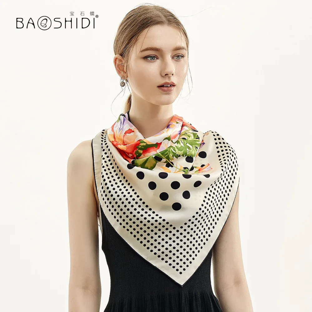 [BAOSHIDI] 2019 роскошный брендовый оригинальный дизайн 100% натуральный атлас шелк
