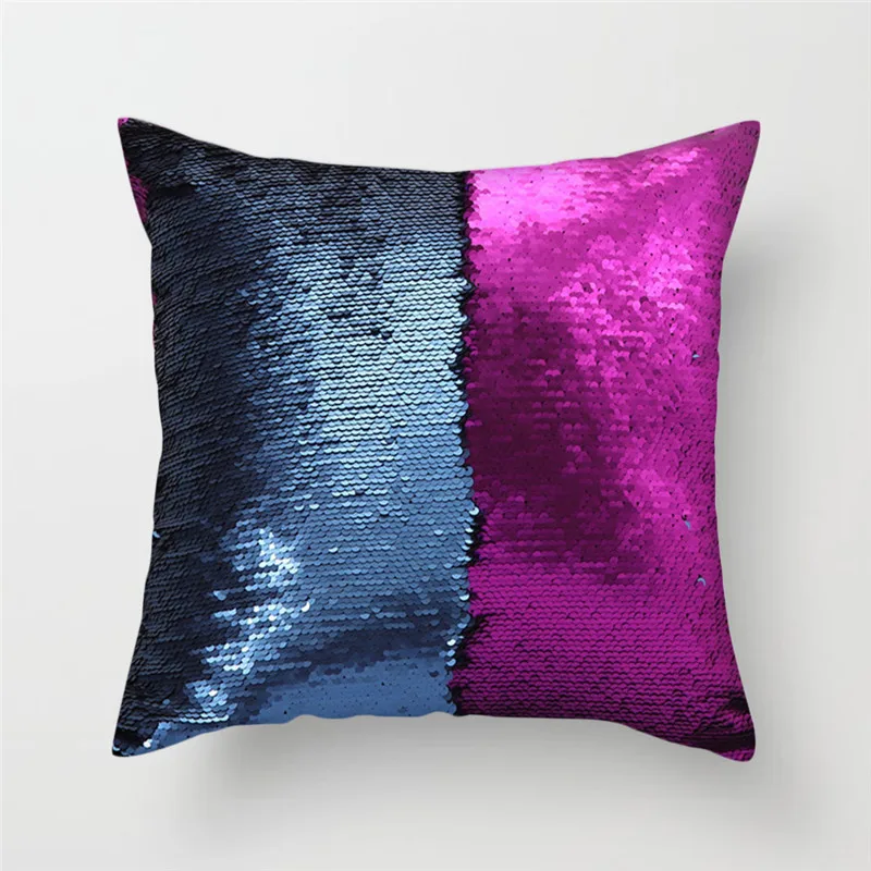 Fuwatacchi Русалка Подушка декорированная блестками крышка с геометрическим принтом