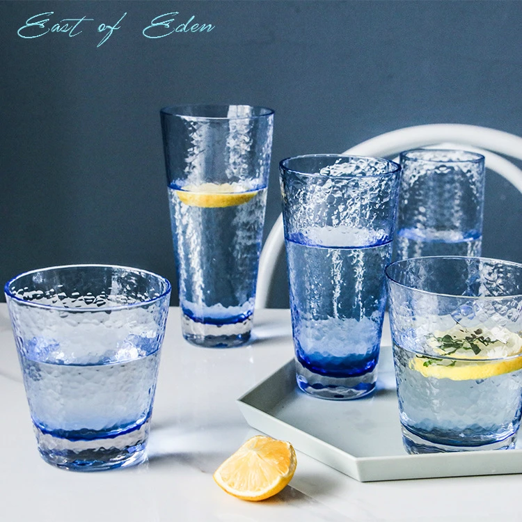 Фото East of Eden японские синие очки с молотком стеклянные офисные стаканчики домашние
