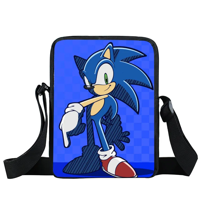 XKBYSXZ09 Мультфильм sonic Малый Детская сумка через плечо школьные ранцы дети bookbag обувь для мальчиков девочек Сумка через плечо сумка-почтальон мини подарок - Цвет: XKBYSXZ09