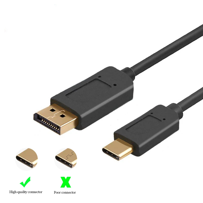 USB c DP/DisplayPort Тип C до DP Поддержка 4 К Внешний видео Графика для нового MacBook chromebook Pixel