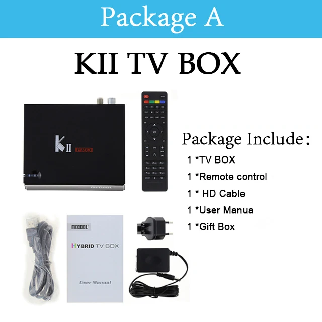 MECOOL Кии Pro Android ТВ коробка Android 7,1 DVB T2 DVB S2 Amlogic S905D Quad-core 4K Media player Поддержка Clines IPTV Set-top Box - Цвет: MECOOL KII PRO