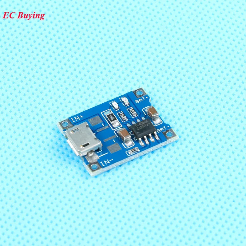 10 шт. TP4056 5 в 1 а 18650 модуль зарядного устройства литиевой батареи Micro USB Li Ion