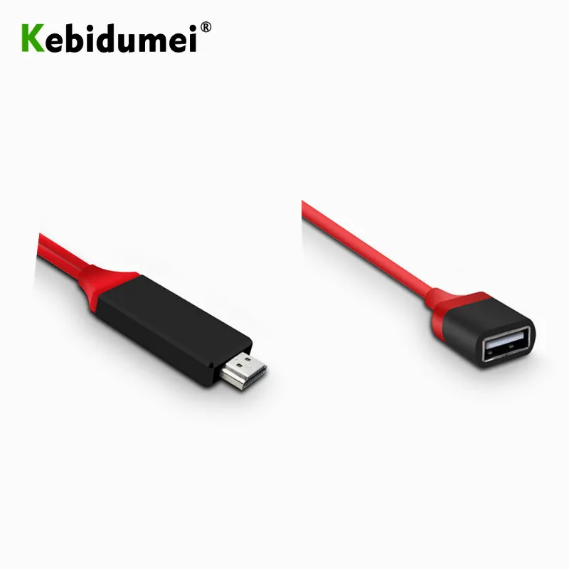 Kebidumei HD 1080P USB мама к мужчине с мощность 1 м проводной ТВ стик зеркального экрана