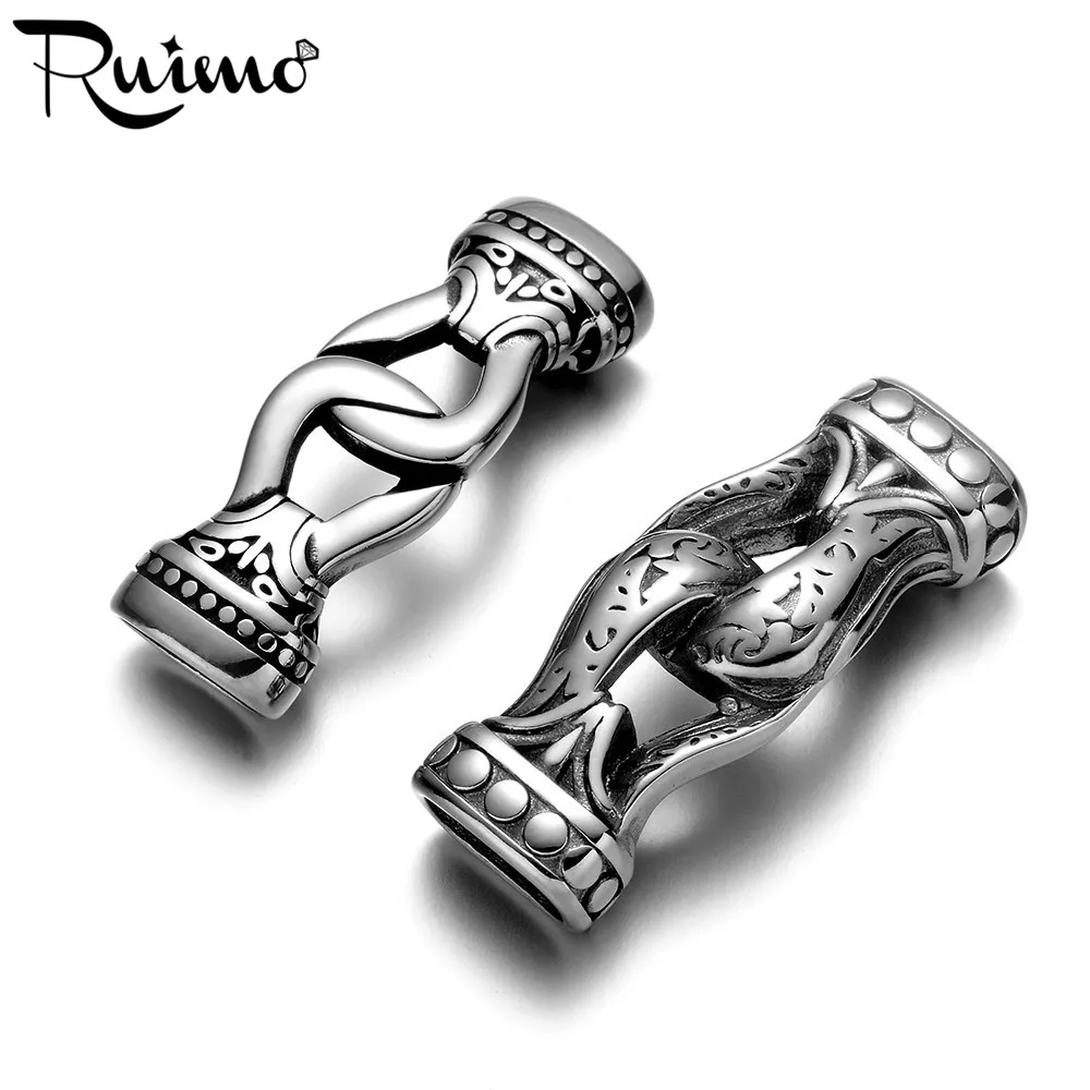 Соединители RUIMO из нержавеющей стали 316L для изготовления браслетов и ювелирных