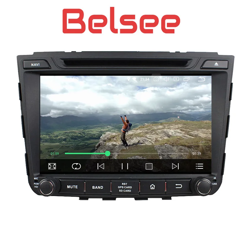 Belsee Android 8,0 головное устройство Автомобильная Мультимедийная система dvd-плеер для hyundai IX25 Creta gps навигация Авто Радио стерео