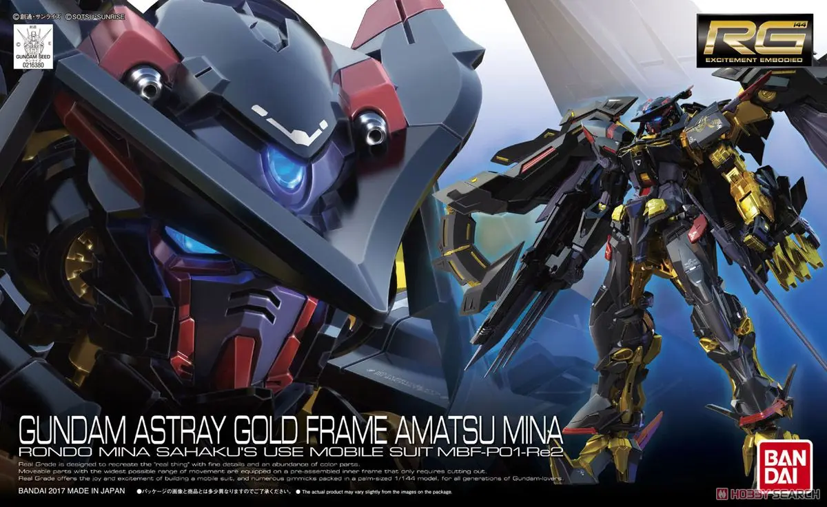 BANDAI RG 24 1/144 Gundam астрая Золотая рамка амату Мина пользовательская экшн-карта из