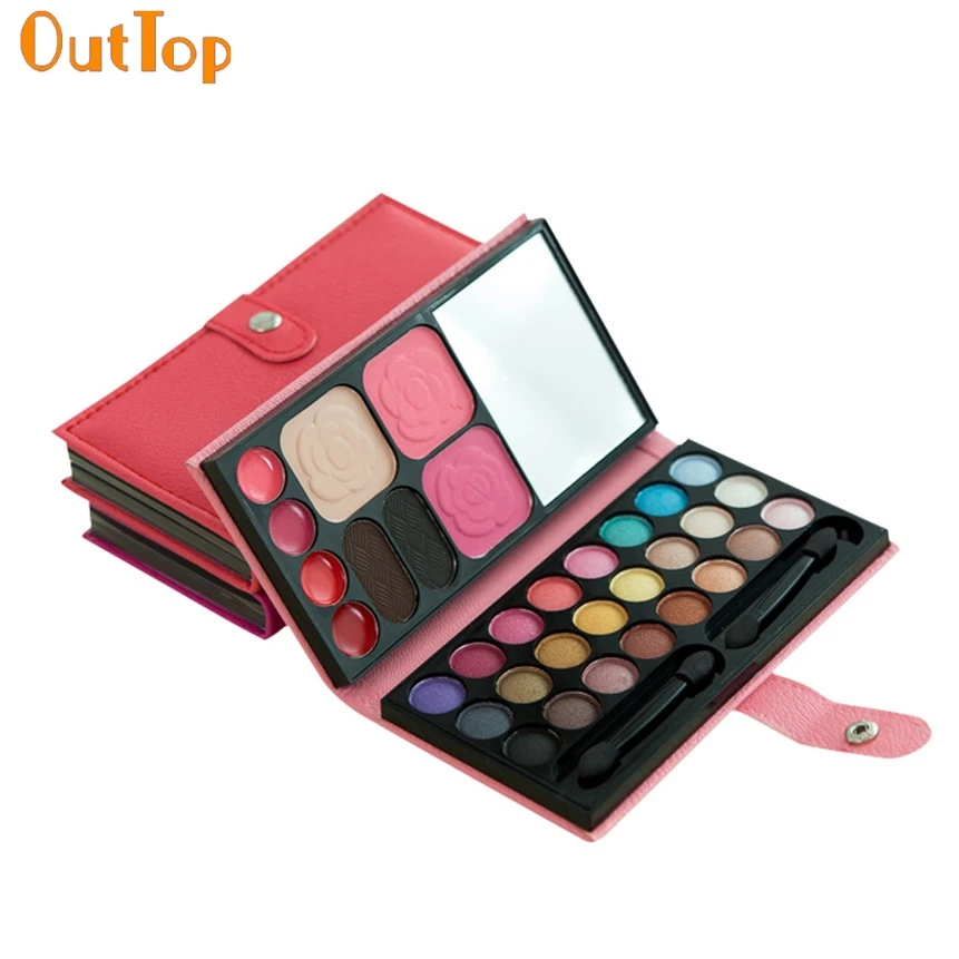OutTop ColorWomen 1 коробка 33 Цвета Тени для век макияж Палитра косметические тени Румяна