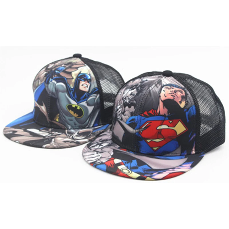 Genbitty Мультфильм Аниме Супер герой Супермен Бэтмен бейсболка s для детей