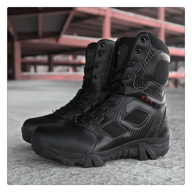 High Quality Brand Military Leather Boots Special Force Tactical Desert Combat Men's Boots Outdoor Shoes Ankle Boots