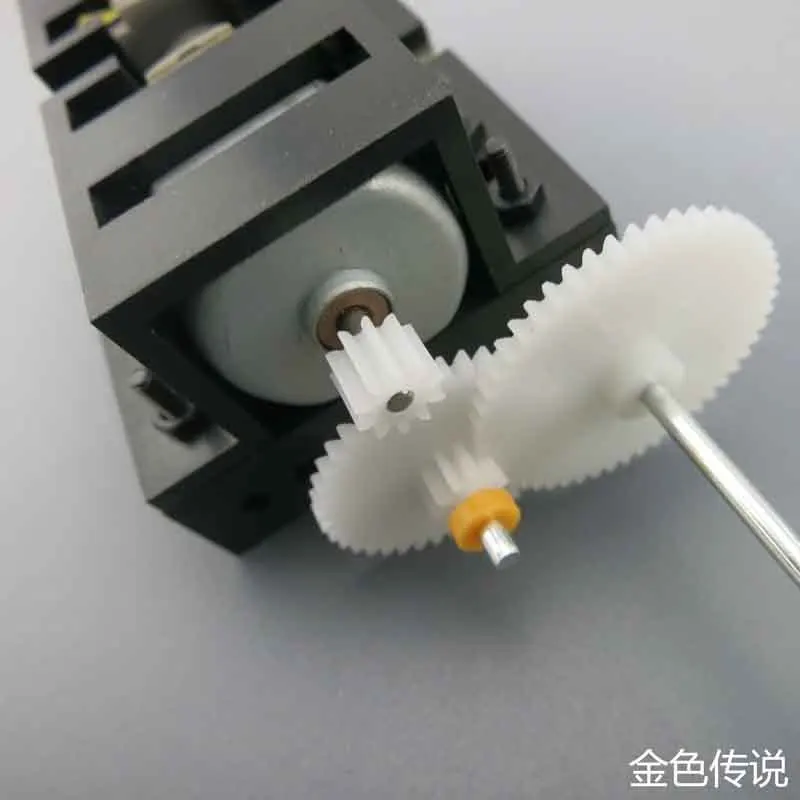 C2A gear box reducer DIY science &amp technology small production car motor dual drive assembly toy for Office teaching 1:20 |