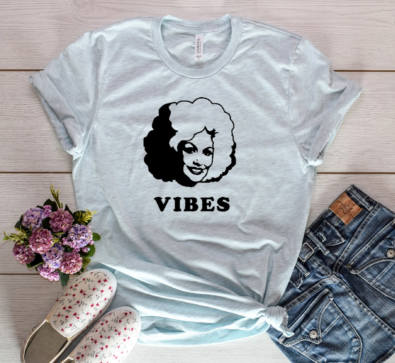 2019 Для женщин Долли футболка Vibes Партон Графические футболки кантри изящная