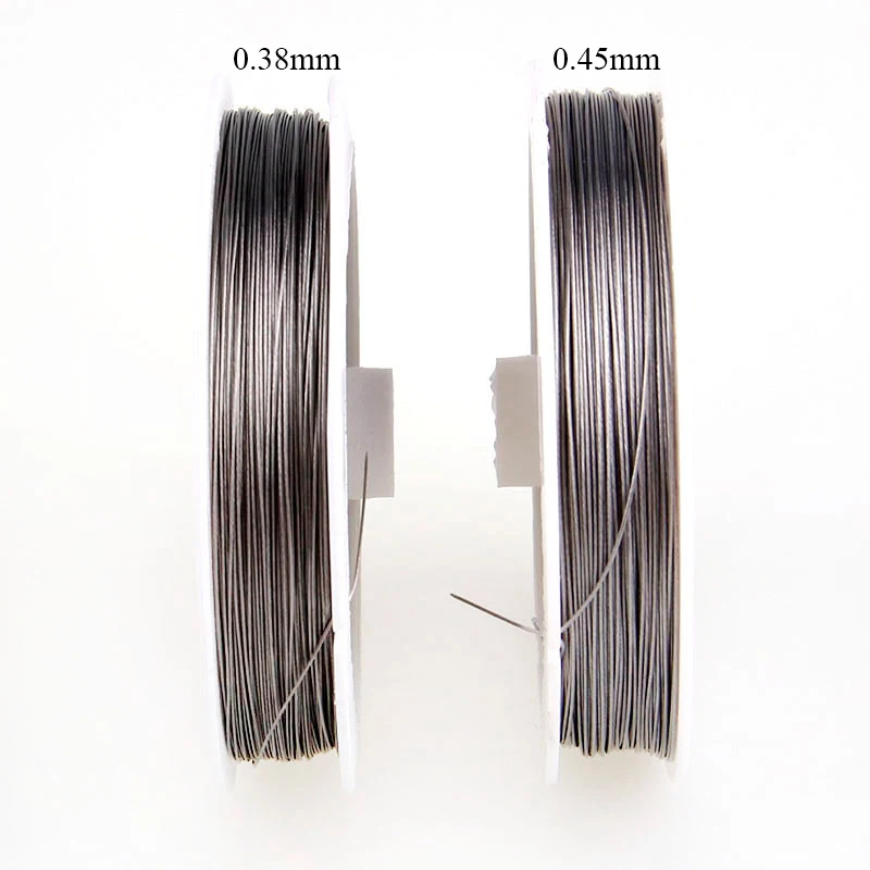 Многонитевая нить для бижутерии цветной металлический шнур из стали 50 метров 1