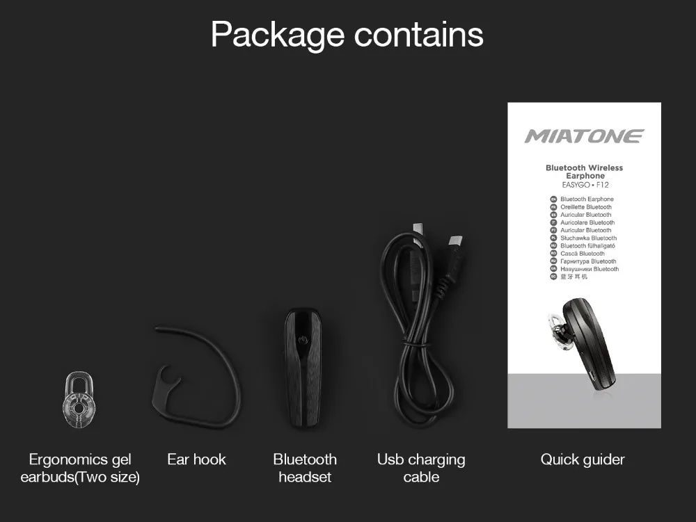 Беспроводная bluetooth-гарнитура CSR 4,0 Hands-free Bluetooth наушники с шумоподавлением микрофон наушники для смартфона