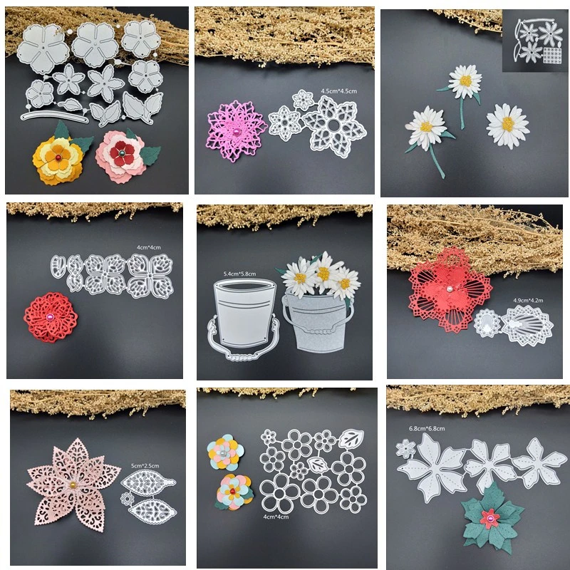 

petals metal dies flowers Greeting Card Frame Door For DIY Scrapbooking Card Album Photo Decoration Embossing Folder