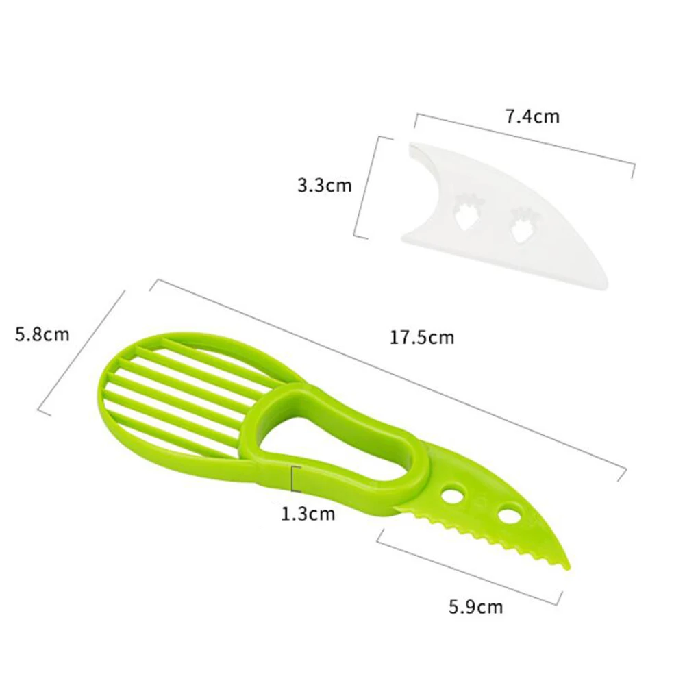 3in1 Avocado Slicer Fruit Shea Corer Butter Peeler Cutter Pulp Separator Plastic Knife Kitchen Vegetable Tools 1050D | Дом и сад
