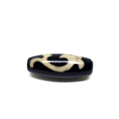 Бусина Дзи черно-белая 7/10/11 глаз паук