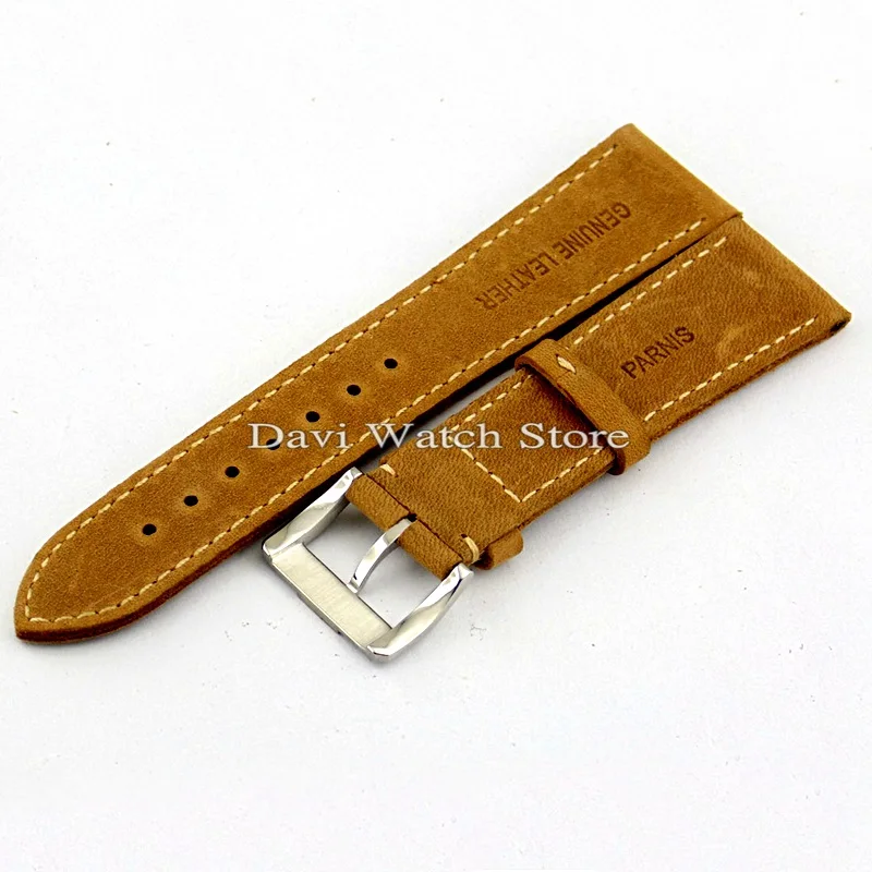 22 мм кожаный ремешок с стальной пряжкой наручные часы для часов|watch strap|22mm leather