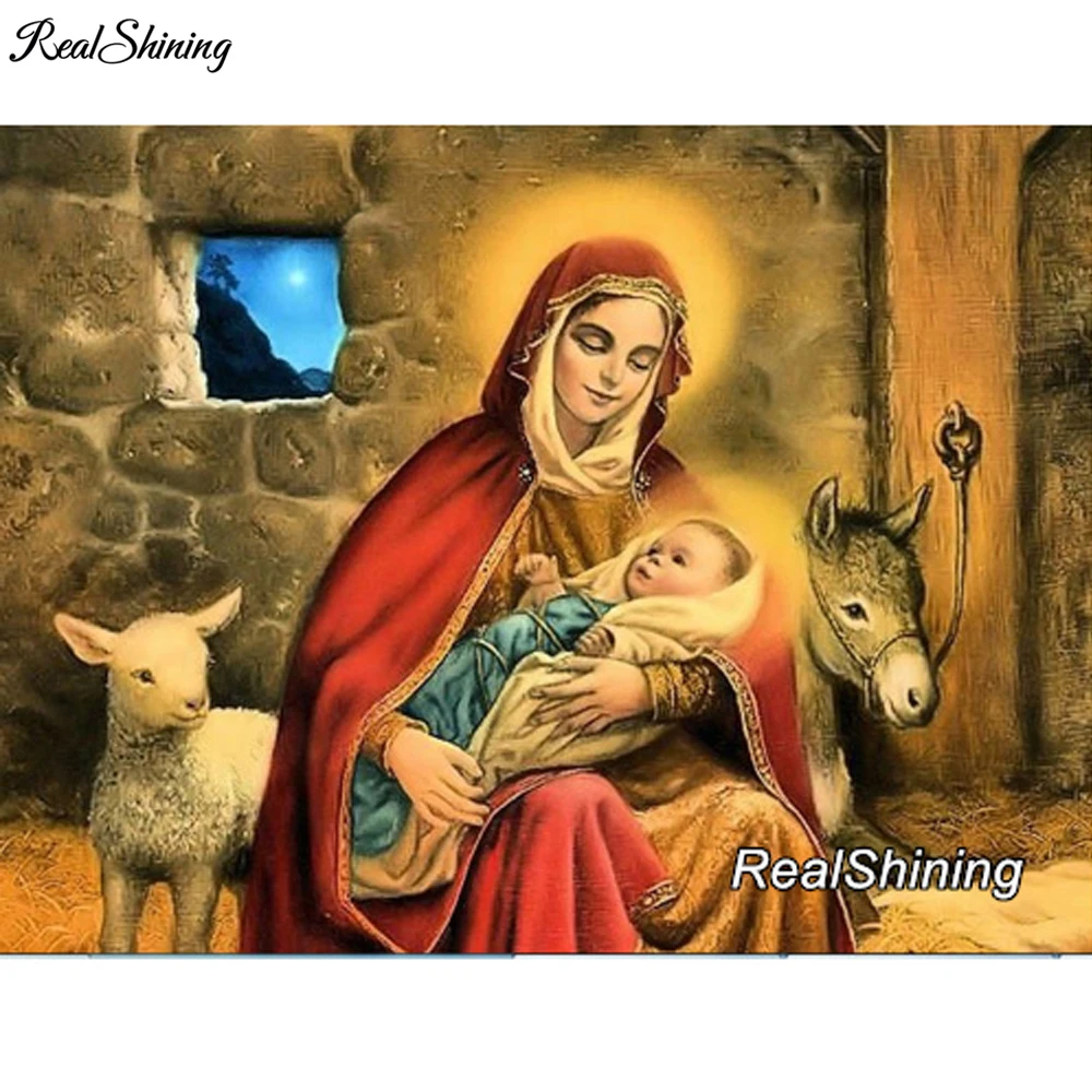 Алмазная живопись REALSHINING DM22 вышивка крестиком 5D Вышивка мозаика полная выкладка