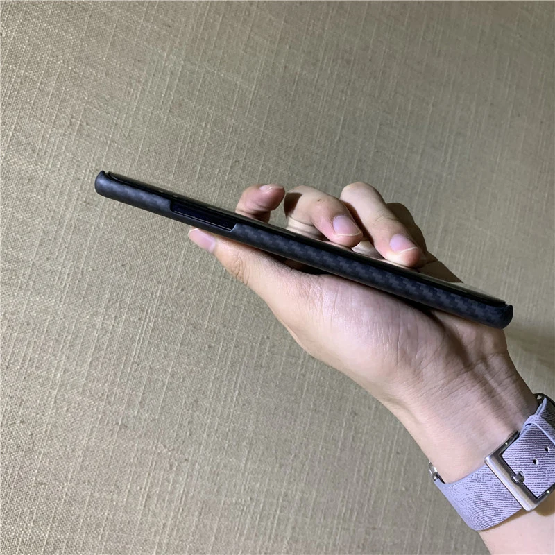 Чехол для OnePlus 7 Pro роскошный тонкий жесткий матовый чехол из углеродного волокна