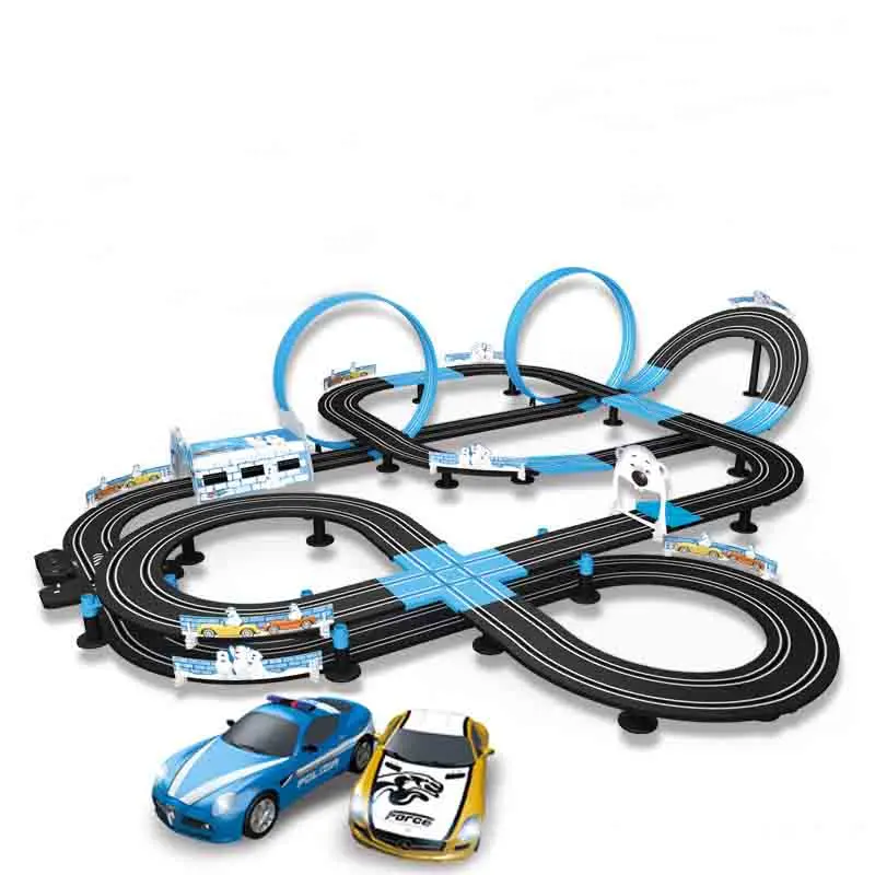 No original box 1: 64 игрушечный автомобиль трек автомобиль электрический пульт дистанционного управления гоночный трек 360 кружащийся двойной соревнования спортивные игрушки - Цвет: No original box