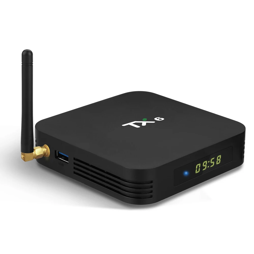 Интеллектуальная ТВ приставка PULIERDE TX6 Android 9 0 4 ГБ 32 Allwinner H6 четырехъядерный