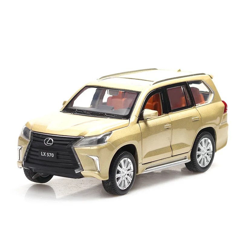 3 вида стилей модель автомобиля 1:32 Lexus Lx570 внедорожник сплав игрушки для детей