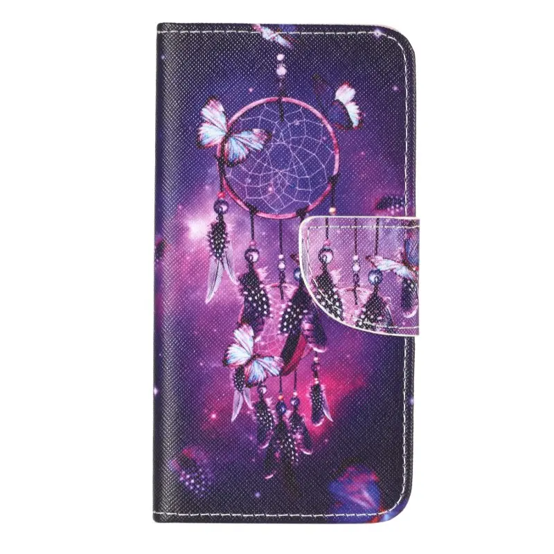 Чехол для Huawei P10 чехол бумажник кожаный Ловец снов башня Бабочка ETUI hoesje Coque P 10