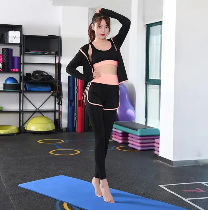 Новый сезон весна-лето бюстгальтер брюки спортивная одежда костюм из трех