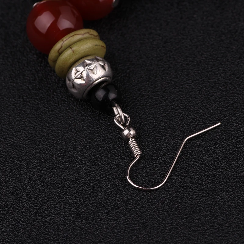 Винтажные серьги ручной работы в виде звезды китайские тибетские серебряные с