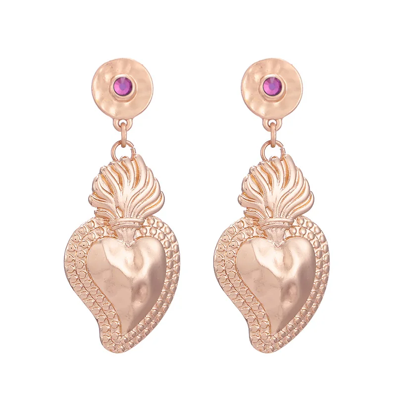 Purple Sehuoran Oorbellen новые серьги в форме сердца серьги-подвески роскошные женские серьги - Окраска металла: Purple