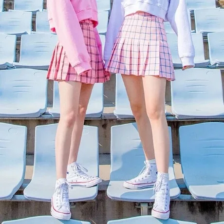 Милые плиссированные юбки в клетку мини юбка высокая талия консервативный стиль