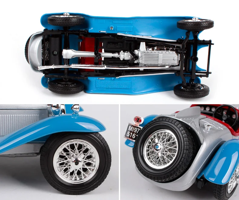 Bburago 1:18 Alfa Romeo 8C 2300 модель автомобиля паук ретро классический автомобиль литая под давлением модель автомобиля игрушка Новинка в коробке