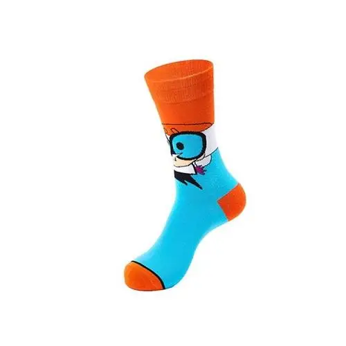 6 Funny fashion cartoon characters anime print unisex cotton socks colorful woman long socks novelty happy man crew socks - Цвет: 6