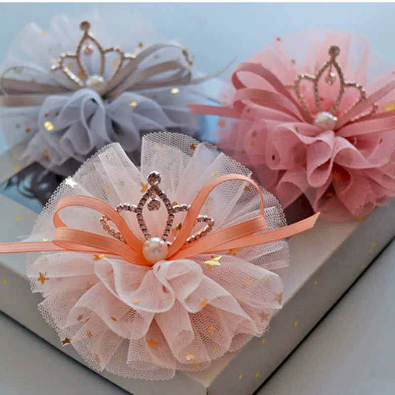 10 шт./лот стразы металлический Тиара для волос с зажимом корона блестками