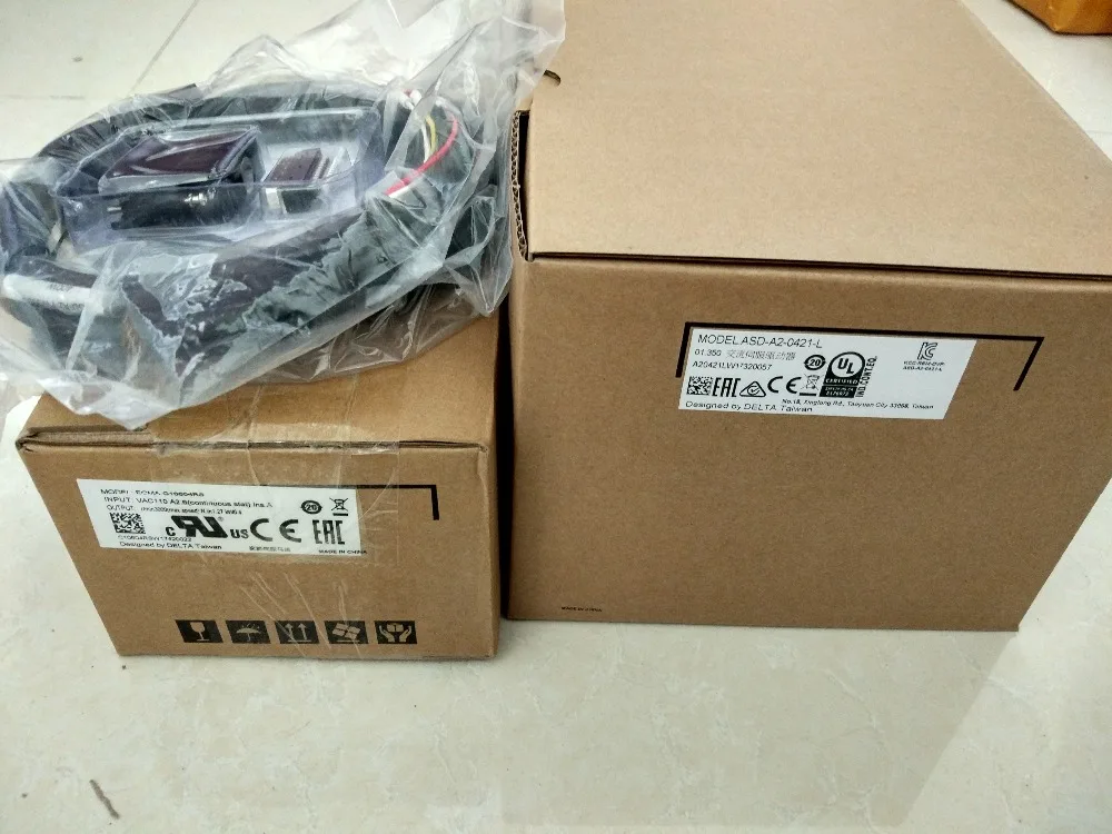 ECMA C10604RS + ASD A2 0421 L AC Серводвигатель 0.4kw 400W 3000rpm 1.27Nm 60 мм Рамка|frames presentation|drivers devicedriver