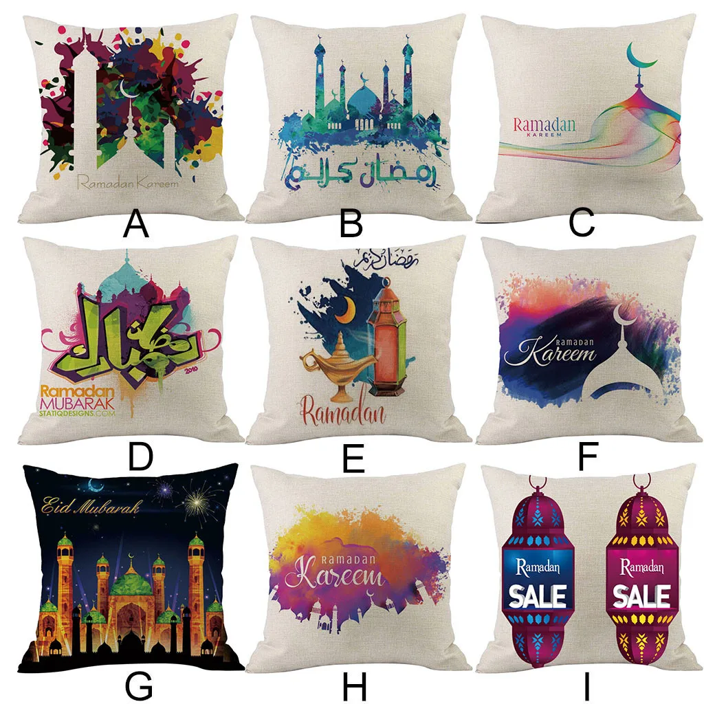 Декоративные подушки для sofa2019 Рамадан фестиваль льняная Подушка удобный диван