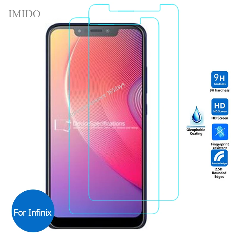 2 шт. закаленное стекло для Infinix S5 Lite Hot 9 7 Pro Smart 3 Plus 6 S4 S3X Note 5 Защита экрана на Hot7 S 3X