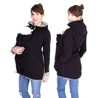 pregnant multifunction warm cotton kangaroo coat daddy chen baby holder maternity carrier sweatshirts jacket carrier outerwear
