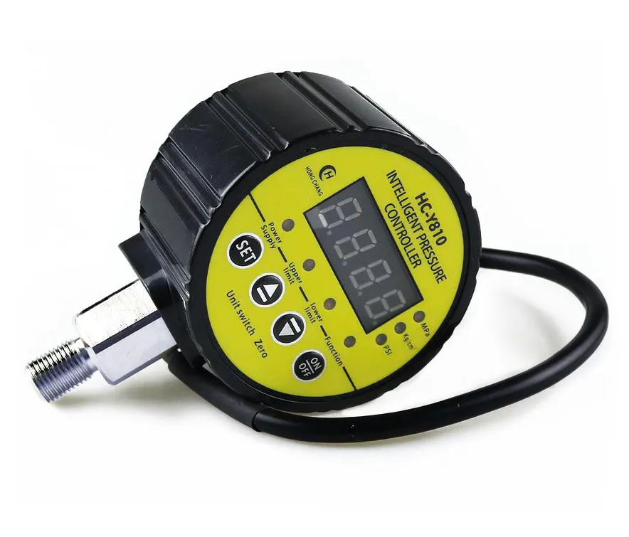

DC12V M20*1.5Threaded connection Digital electric contact pressure gauge gauge radial leakage short circuit protection