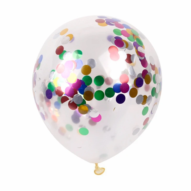 10pcs/lot 12inch Inflatable Confetti Balloon Baby Shower Latex Clear Balloons Wedding Birthday Party Decoration Supplies | Дом и сад