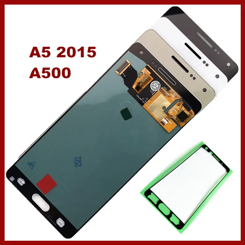 AMOLED lcd для SAMSUNG Galaxy A5 дисплей A500FU A500 A500F A500H кодирующий преобразователь сенсорного экрана в сборе для Galaxy A5 Замена