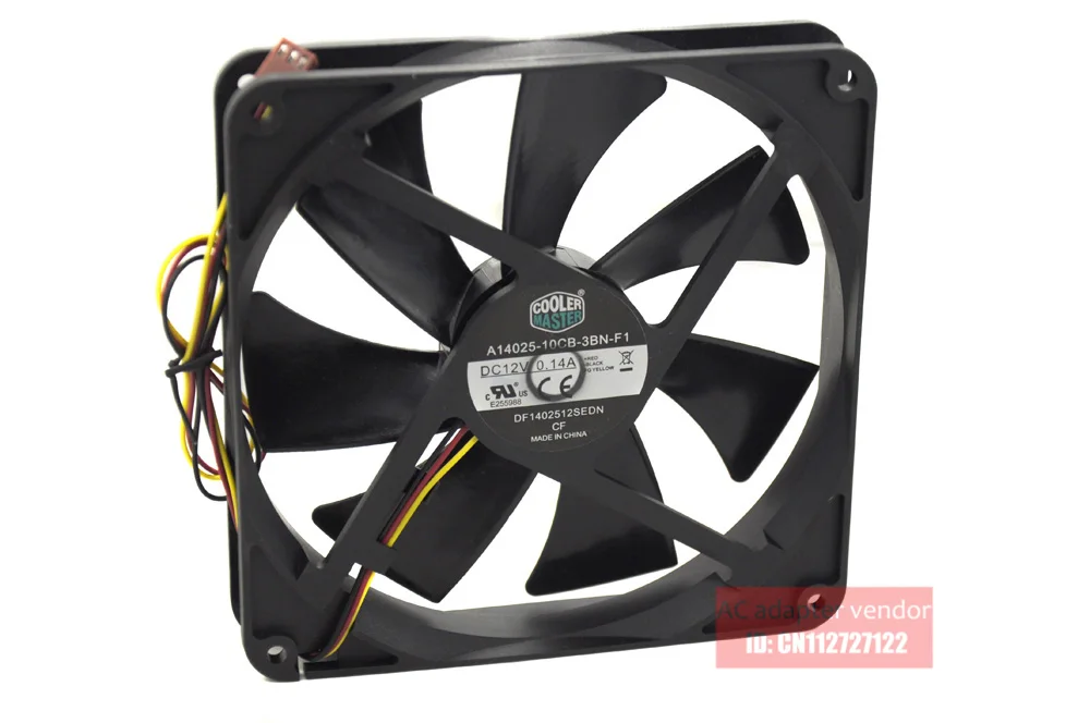 Новый Cooler Master A14025 10CB 3BN F1 тишина 14 см 3Pin 14025 охлаждающий вентилятор|cooling fan|cooler masterfan
