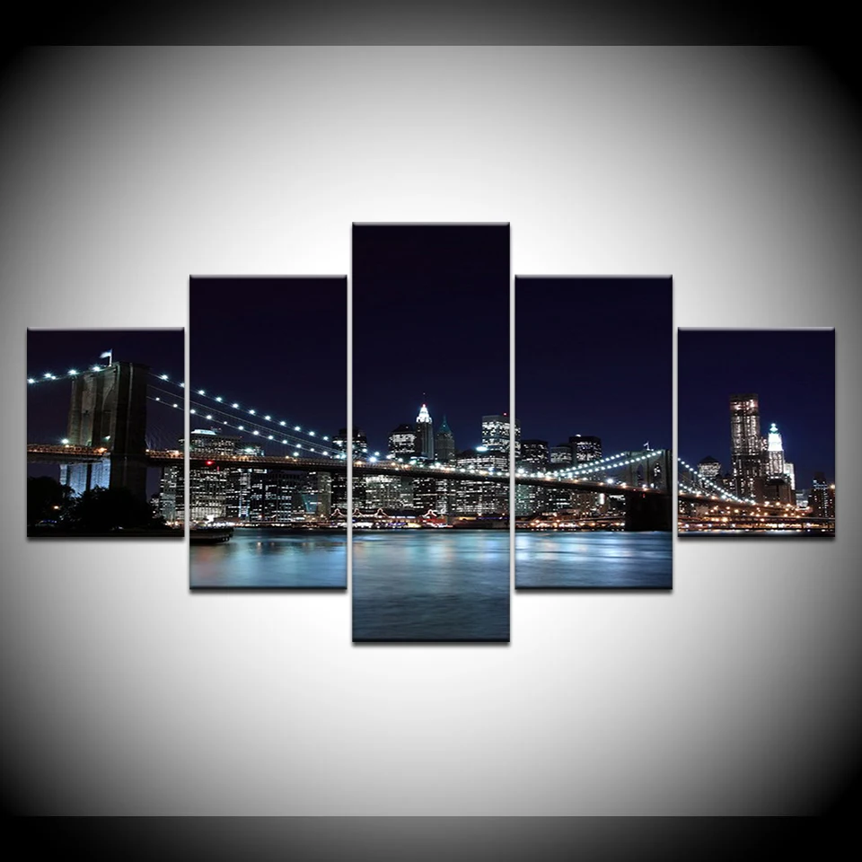 Картины на холсте для гостиной домашний декор постер с HD-печатью 5 шт. изображения