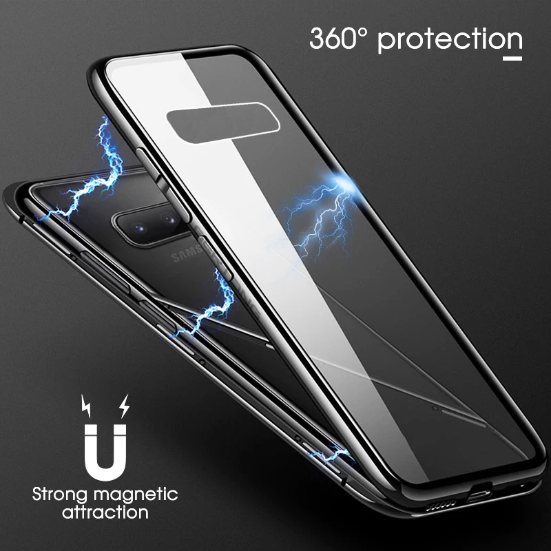 Магнитный чехол книжка для Samsung Galaxy S10 S9 S8 Plus Note 9 8 чехлы телефонов противоударный
