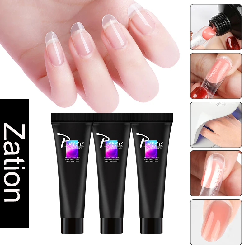 3D УФ гель для наращивания ногтей Zation полугель Быстросохнущий дизайн маникюр|Гель