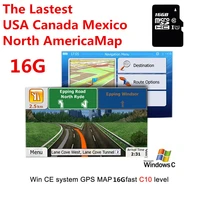 16g gps map sd card north america canada mexico fit for wce system car unit radio car gps navigation