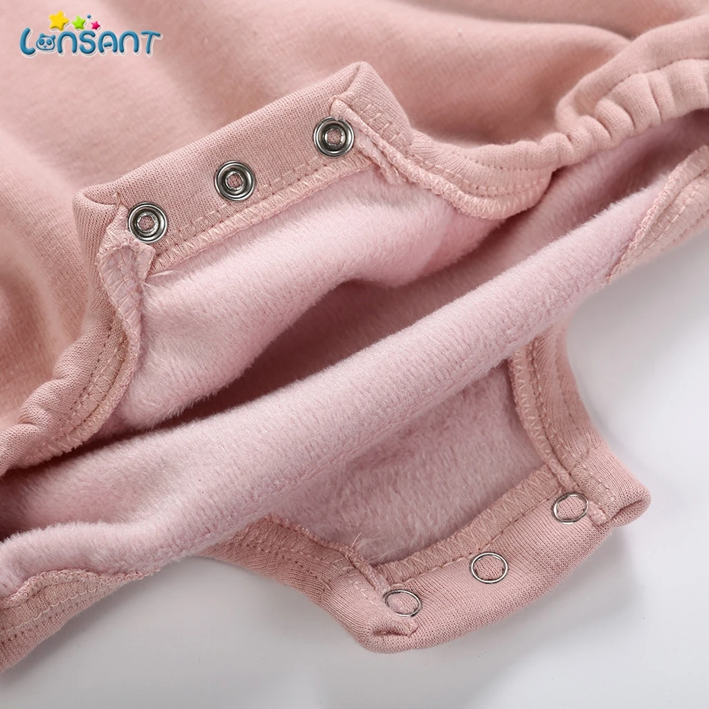 Боди с длинными рукавами и надписью LONSANT Одежда для малышей Ropa De Bebes новорожденных