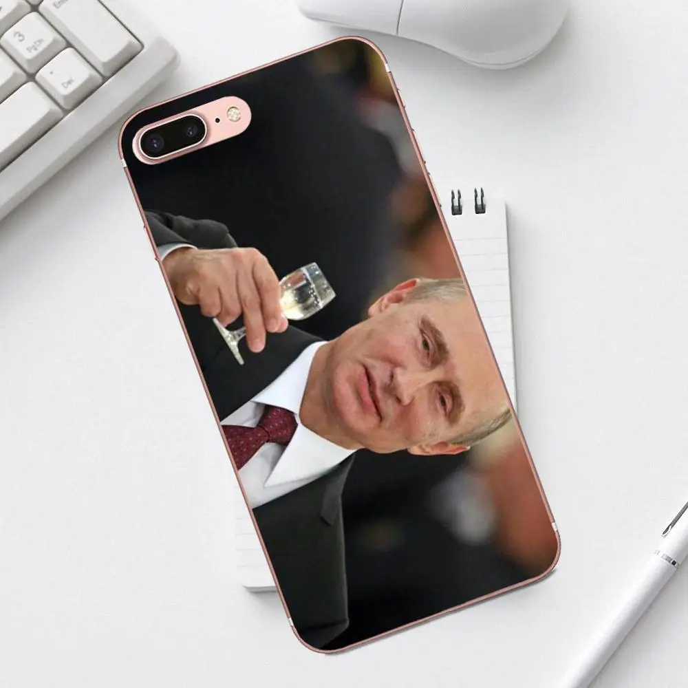 Российские Путин новейший супер милый телефонные чехлы для iPhone 4 4S 5 5C SE 6 6S 7 8 Plus X XS Max XR Galaxy A3 A5 J1 J3 J5 J7